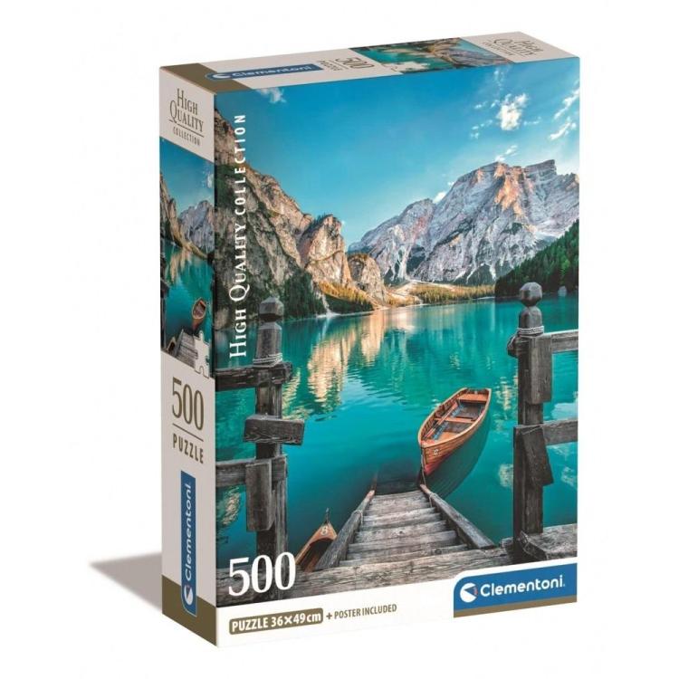 Puzzle 500 Compact Braies Lake