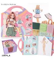 TOPModel Dress Me Up – kreatywna książeczka–teczka z modowymi kolażami i naklejkami