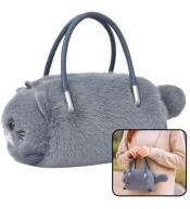 Torebka w kształcie kota szara