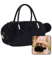 Torebka w kształcie kota czarna