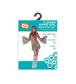 Strójdla dorosłych Kwiecista Hipiska rozm. M