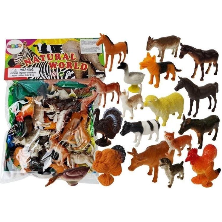 Zestaw zwierząt farmerskich 20szt