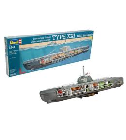 Statek 1:144 U-Boat typ XXI with interior