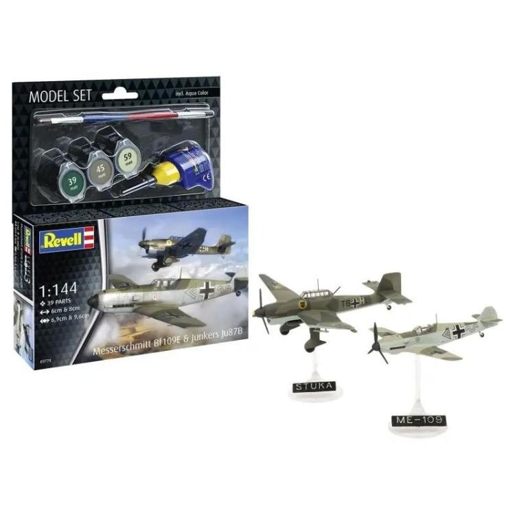 Model Set Messerschmitt Bf109E & Ju87B Stuka