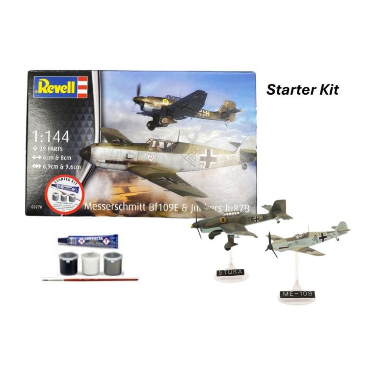 Revell Starter Kit - Messerschmitt Bf109E & Ju87B