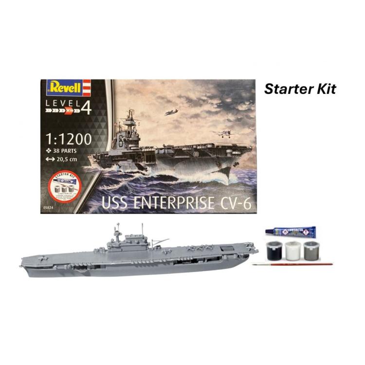 Revell Starter Kit - USS Enterprise CV-6