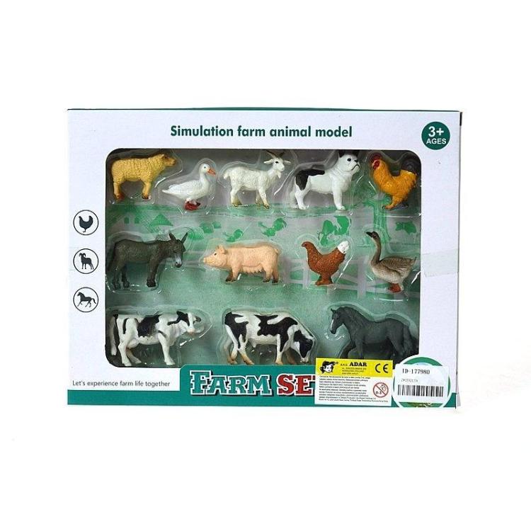 Zwierzęta gospodarskie 12szt