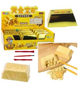 Wykopaliska sztabka złota zestaw archeologiczny