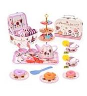 Zestaw do herbaty w kuferku 19el