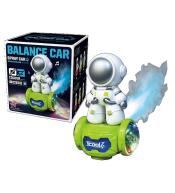 Robot astronauta z pojazdem kosmicznym