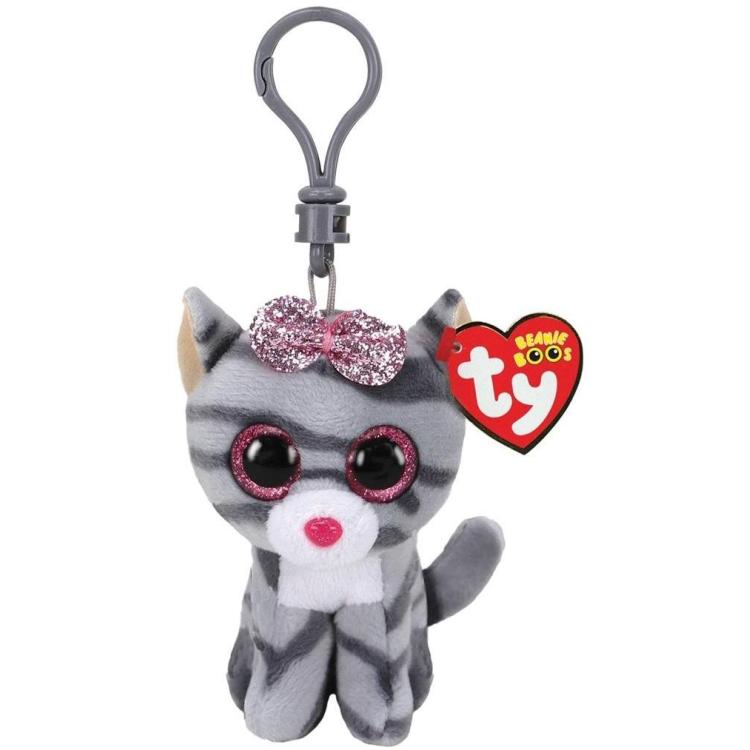 Beanie Boos Kiki - szary kot brelok