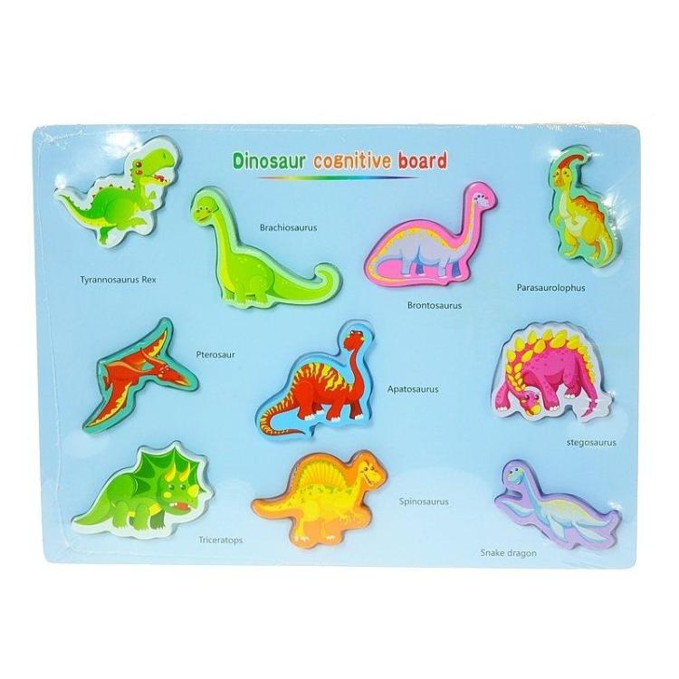 Układanka puzzle drewniane dinozaury