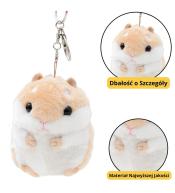 Brelok pluszowy Chomik beżowy 10cm