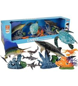 Zestaw zwierząt morskich