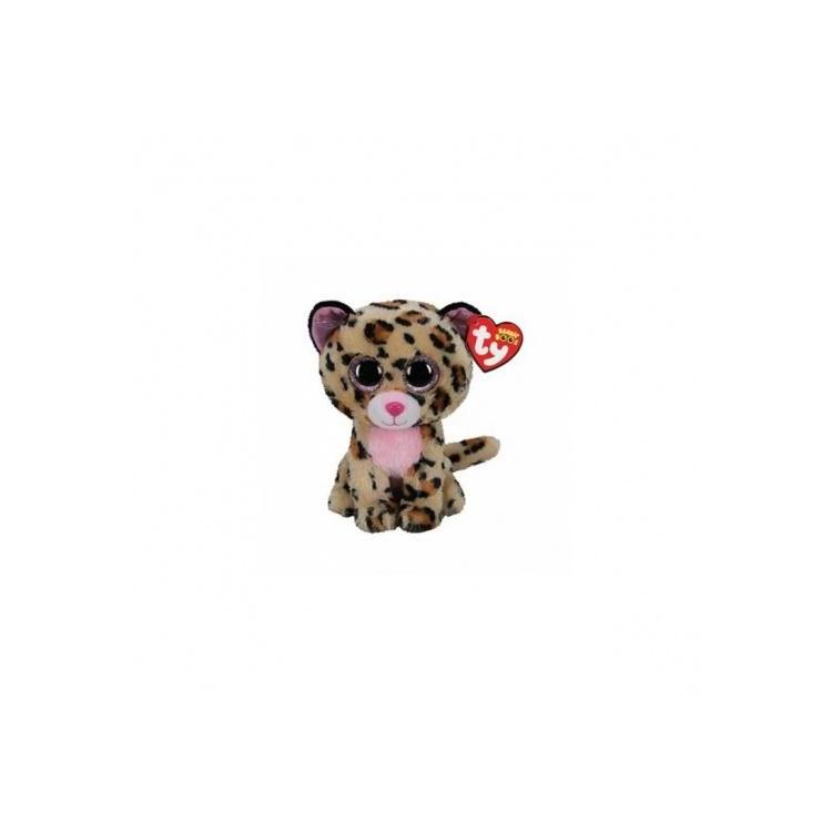 Beanie Boos Livvie - różowy leopard 24 cm
