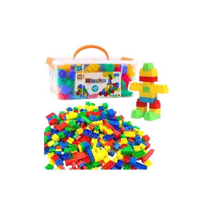 Klocki Konstrukcyjne przestrzenne w kuferku 126el