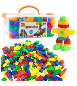 Klocki Konstrukcyjne przestrzenne w kuferku 126el