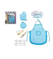 Zestaw szefa kuchni niebieski