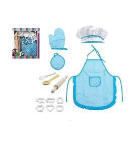 Zestaw szefa kuchni niebieski