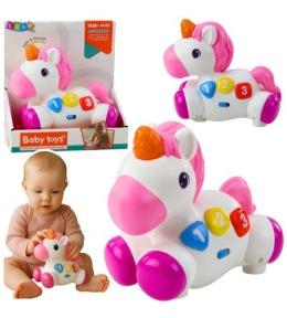 Zabawka interaktywna dla malucha jednorożec