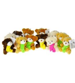 Miś pluszowy z zawieszką 9cm MIX