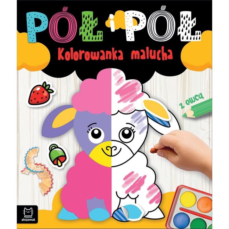 Pół i pół. Kolorowanka malucha z owcą