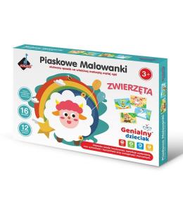 Genialny dzieciak. Piaskowa wyklejanka zwierzątka