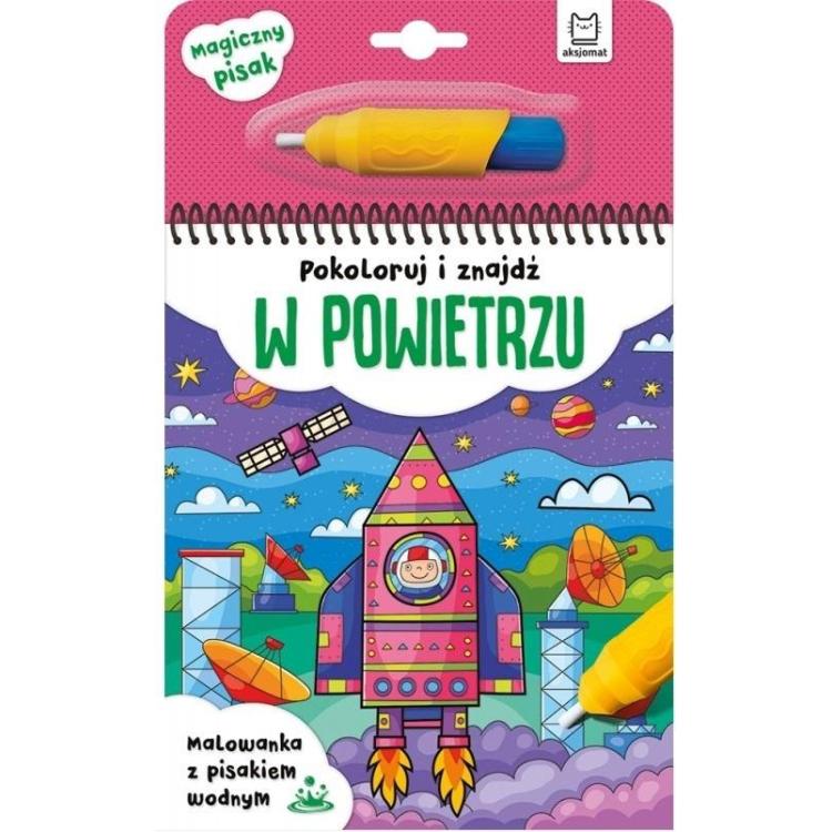 Pokoloruj i znajdź w powietrzu. Malowanka