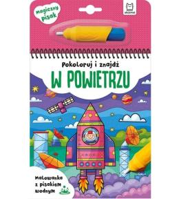 Pokoloruj i znajdź w powietrzu. Malowanka