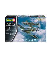 Samolot 1:72 Me BF-109G-10 & Spitfire Mk.V