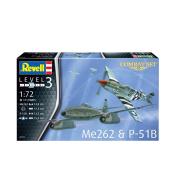 Samolot 1:72 Me 262 & P-51B
