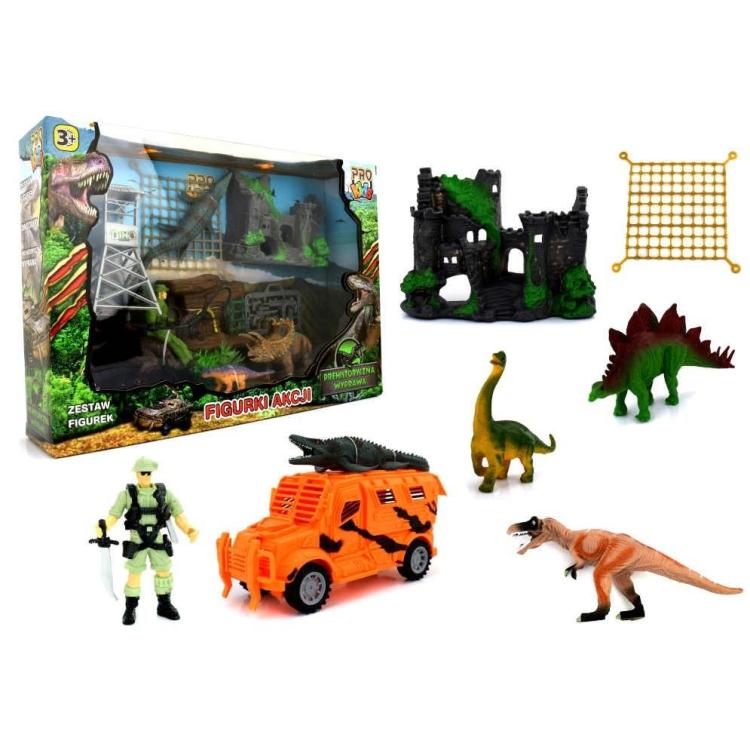 Prehistoryczna wyprawa - figurki z akcesoriami mix