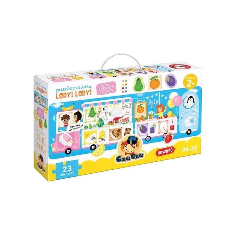 Puzzle z dziurką Lody! Lody! 2+