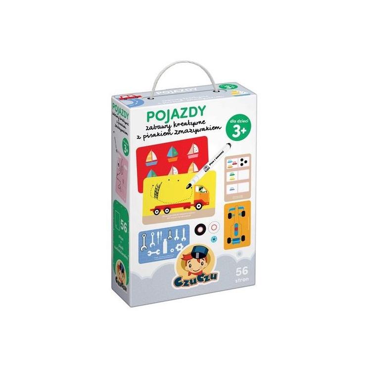 CzuCzu Pojazdy. Zabawy kreatywne z pisakiem 3+