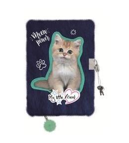 Pamiętnik z kłódką A5/96K włochacz Kitty Party