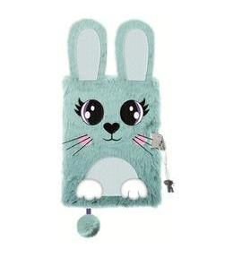 Pamiętnik z kłódką A5/96K 3D włochacz Rabbit