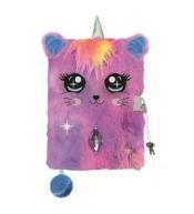 Pamiętnik z kłódką A5/96K 3D włochacz Catcorn