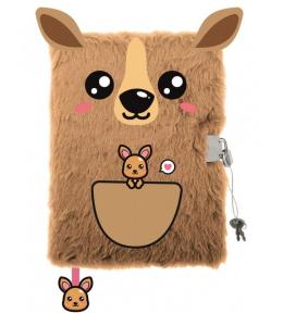 Pamiętnik A5/96K z kłódką 3D Kangaroo