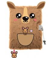 Pamiętnik A5/96K z kłódką 3D Kangaroo