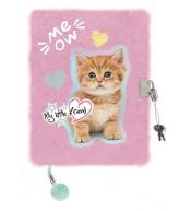 Pamiętnik A5/96K z kłódką Pastel kitty