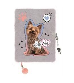 Pamiętnik A5/96K z kłódką Grey york