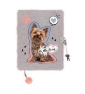 Pamiętnik A5/96K z kłódką Grey york