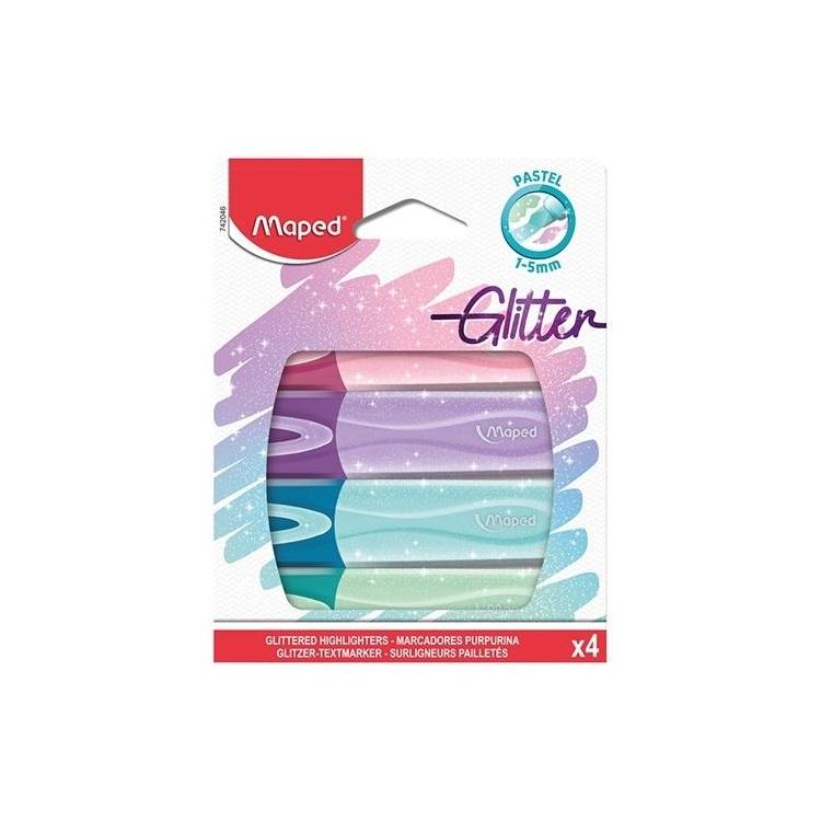 Zakreślacz Fluo Peps pastel/brokat 4 kolory