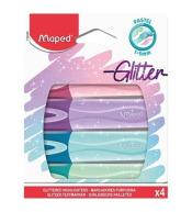 Zakreślacz Fluo Peps pastel/brokat 4 kolory