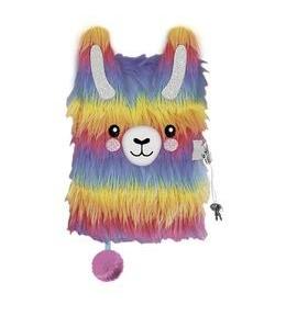 Pamiętnik z kłódką A5/96K włochacz Lama