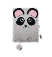 Pamiętnik A5/96K z kłódką 3D Panda