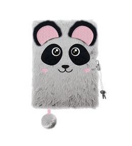 Pamiętnik A5/96K z kłódką 3D Panda
