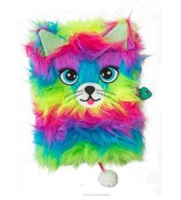 Pamiętnik z kłódką A5/96K Rainbow Cat