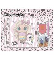 Pamiętnik z kłódką+długopis 3 kol Best Friends 10