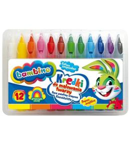 Kredki do malowania twarzy 12 kolorów BAMBINO